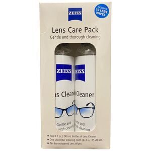 ZEISS Lens Cleaning Solution Kit Includes 1 Microfiber Cloth, 8 floz 2pk